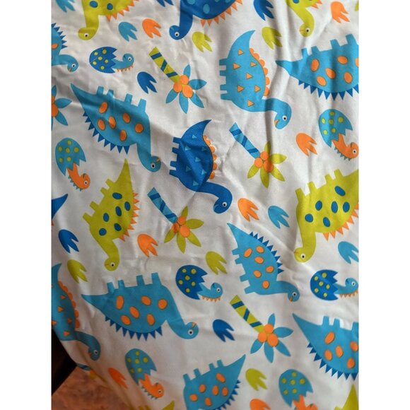 Kite Kids Dinosaur Print Twin Sheet Set With Fitted Sheet Flat Sheet & Pillowcas - Picture 7 of 13